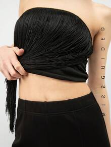 MISSGUIDED Stirrup Leggings - Black - View 4