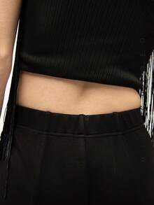 MISSGUIDED Stirrup Leggings - Black - View 6