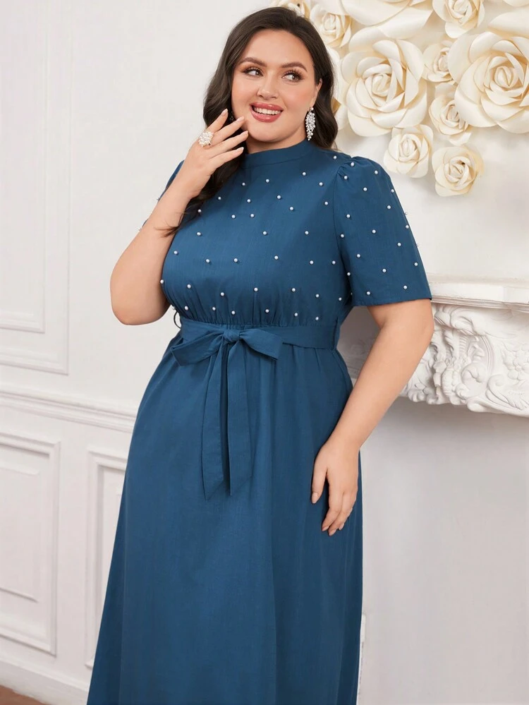 Ladies' Simple Plus Size Dress Long Evening Dresses