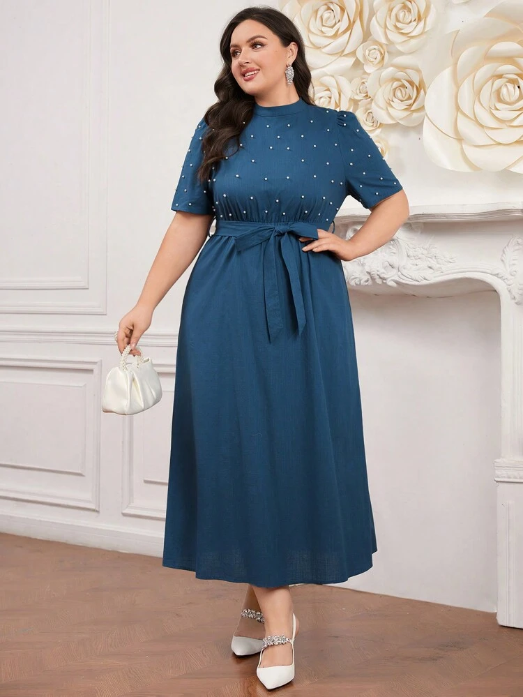 Ladies' Simple Plus Size Dress Long Evening Dresses