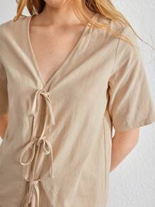 Ocili 女性休閒服套裝 - 卡其色 - 查看 3