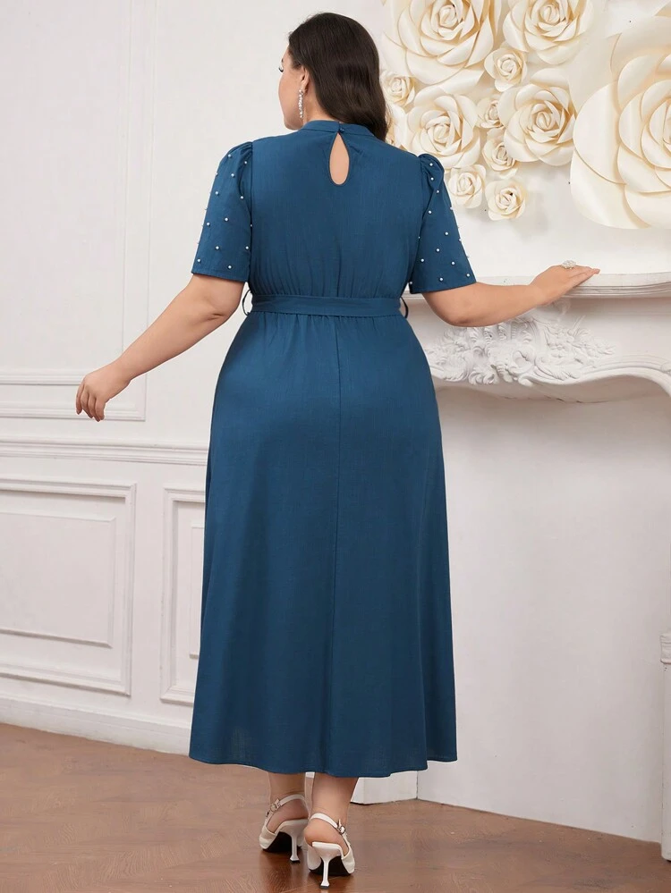 Ladies' Simple Plus Size Dress Long Evening Dresses