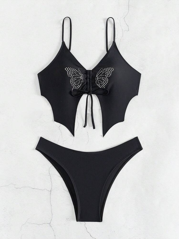 Women's Two-Piece Bikini Set With Separated Top And Bottom Summer Beach