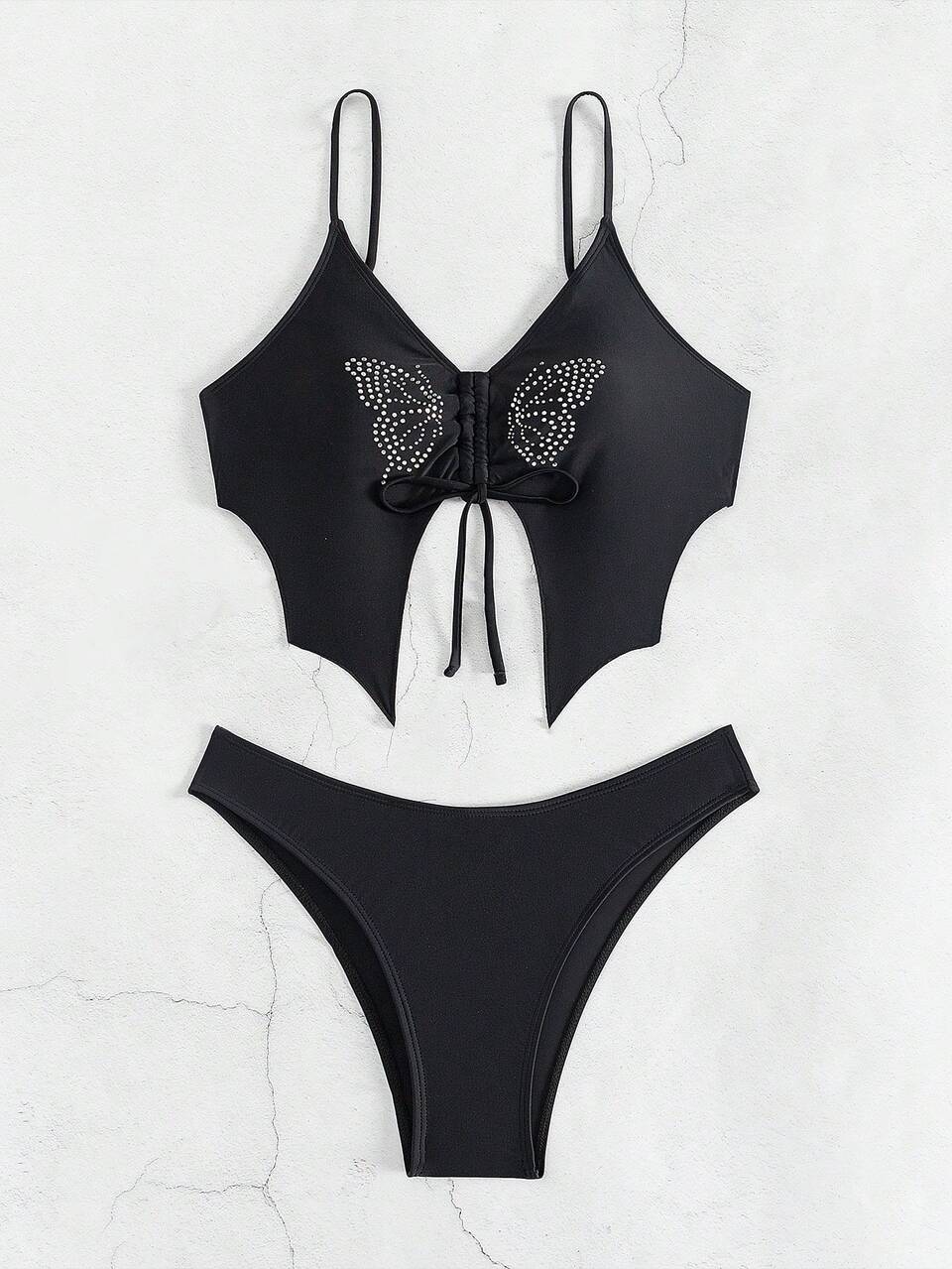 Women's Two-Piece Bikini Set With Separated Top And Bottom Summer Beach