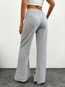 Cottnline Pantalones Largos De Mujer - Gris - Ver 2