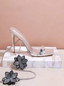 SHUZIA Women's High Heel Sandals For Wedding Party - Silver - View 6