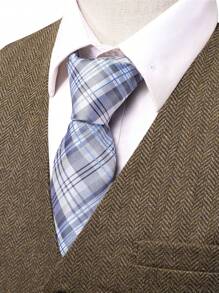 情人節男士開襟背心,不含襯衫 - 咖啡棕 - 查看 3