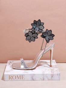 SHUZIA Women's High Heel Sandals For Wedding Party - Silver - View 4