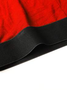 Men's Printed Red Boxer Briefs (5pcs/Set) - Multicolor - View 4