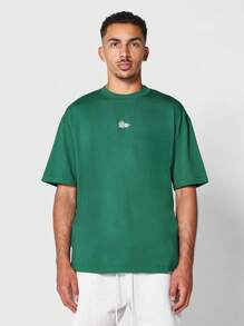 SUMWON Áo thun họa tiết lớn Ngày lễ Thánh Patrick có thiết kế logo hiệu ứng phai màu hiện đại Áo thun Unisex thường ngày ngày lễ Lucky Irish - màu xanh lá - Xem 2