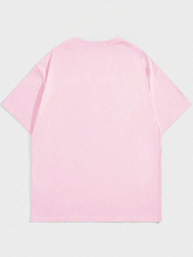 Men Letter & Heart Graphic Tee