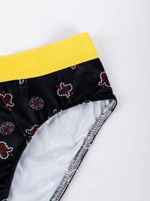 Men's Geometric Printed Trunks (3 Pieces) - Multicolor - View 7