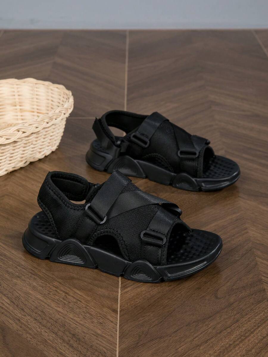 Summer Open Toe Sports Sandals For Children For Beach And Leisure - Black - View 1