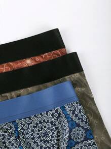 Men's Full Printed Boxer Briefs 3-Pack - Multicolor - View 7