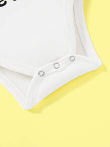 Gudetama X SHEIN 嬰兒男童卡通圖形網眼紗套衣，夏季用 - 彩色 - 查看 3