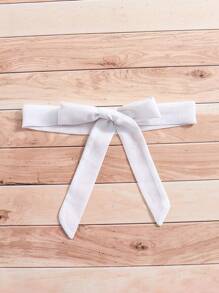 SHEIN Tween Girl Purple Floral Print Chiffon Ball Gown Dress With Belt - Purple - View 7