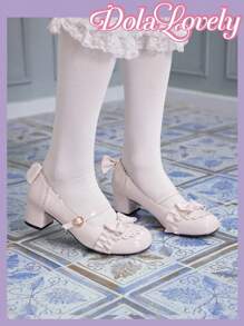 Dola Lovely 女士时尚高跟鞋带蝴蝶结装饰夏季度假鞋夏季促销