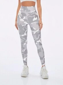 Easithlete Women's Camouflage Leggings With Pockets For Sport Activities - Multicolor - View 5