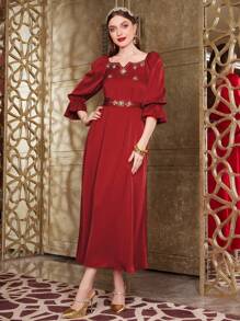 Modelyn 女士水钻装饰长款晚礼服