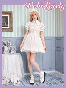 Dola Lovely Ladies' Flat Shoes - White - View 2