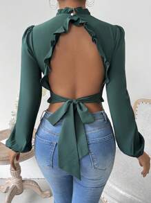 Chiquease Bluse Mit Gerafftem Puffärmel