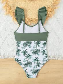 Tween Girls' One-Piece Swimsuit For Beach, Vacation & Water Play In Summer - Multicolor - View 2