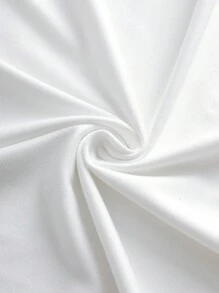 SHEIN Slayr 女士字母印花圓領短袖t卹 - 白色 - 查看 5