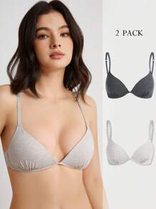 Ocili 純色荷葉邊細節胸罩 - 彩色 - 查看 5