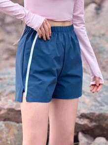 In My Nature Colorblock Polyester Webbing Outdoor Shorts