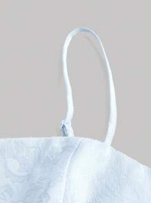 SHEIN MOD Women's Solid Color Ruffle Hem Camisole Tank Top With Spaghetti Straps