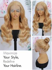 #27 Body Wave Wig 360 Lace Front Wigs Human Hair Honey Blonde Hair With Pre Plucked Baby Hair 150% Density - S27 - View 3