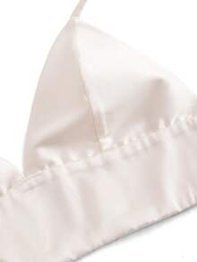 Ocili Sutien fără armătură din satin, cu bretele subțiri, lenjerie intimă