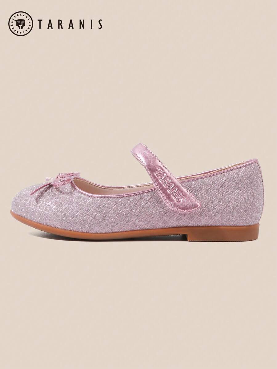 Girls' Princess Style Leather School Uniform Flat Shoes With Bow SHEIN UK