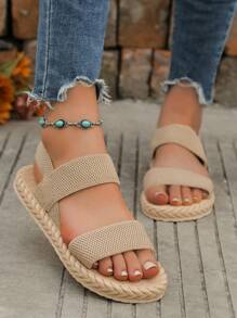 Summer Women's Slip-Resistant Flat Sandals, Beach Holiday Lightweight Sandals