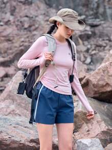 In My Nature Colorblock Polyester Webbing Outdoor Shorts