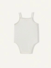 Cozy Pixies Baby Girl Knitted Soft Solid Color 3pcs Tank Bodysuit Set