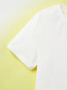 Gudetama X SHEIN 男童卡通&字母圖形套裝