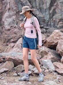 In My Nature Colorblock Polyester Webbing Outdoor Shorts