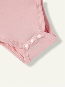 Cozy Pixies Baby Girl Knitted Soft Solid Color 3pcs Tank Bodysuit Set