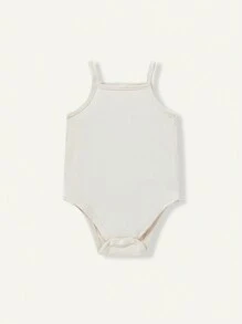 Cozy Pixies Baby Girl Knitted Soft Solid Color 3pcs Tank Bodysuit Set