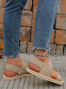 Summer Women's Slip-Resistant Flat Sandals, Beach Holiday Lightweight Sandals