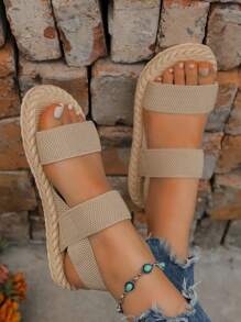 Summer Women's Slip-Resistant Flat Sandals, Beach Holiday Lightweight Sandals