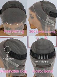 Highlight Piano P4/27 360 Lace Front Wigs Body Wave Human Hair Wigs With Transaprent Lace Baby Hair Natural Hairline - SP4/27 - View 7