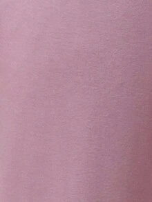 Breezaya Của phụ nữ Màu thuần Eo dây rút Đã bỏ túi Trở viền Quần - Hồng - Xem 7