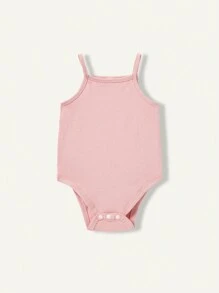 Cozy Pixies Baby Girl Knitted Soft Solid Color 3pcs Tank Bodysuit Set