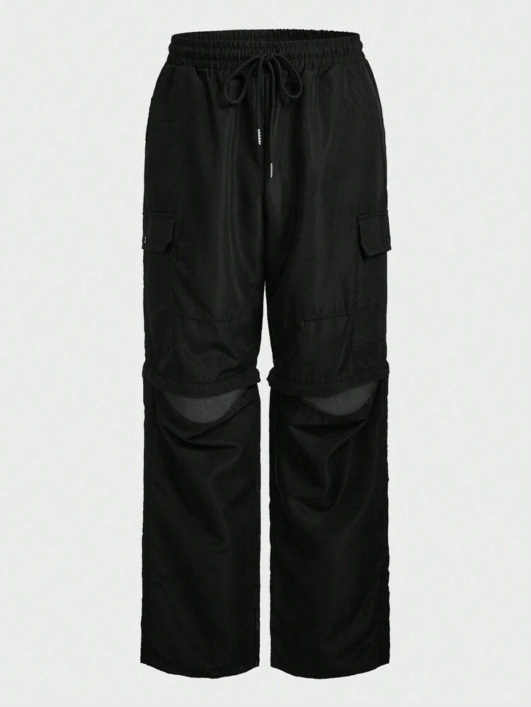 Men's Drawstring Waist Cargo Pants