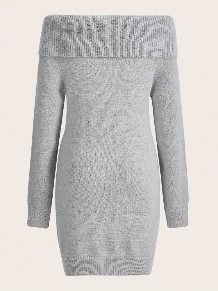 Women's Off Shoulder Sweater Dress Fall Cloth For Women