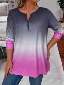 EMERY ROSE Hơn Bóng Nút phía trước Áo thun - Nhiều màu - Xem 3