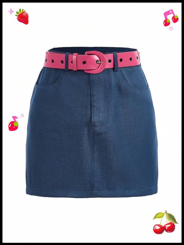 SHEINNeu Quirky Fun Dopamine Summer Skirt Mini Skirt