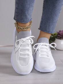 2024 Nieuwe lichtgewicht hardloopschoenen voor dames - Lichtgrijs - Bekijken 4